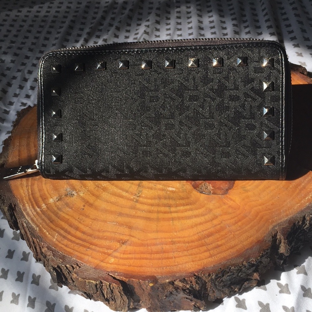 DKNY Black Studded Wallet